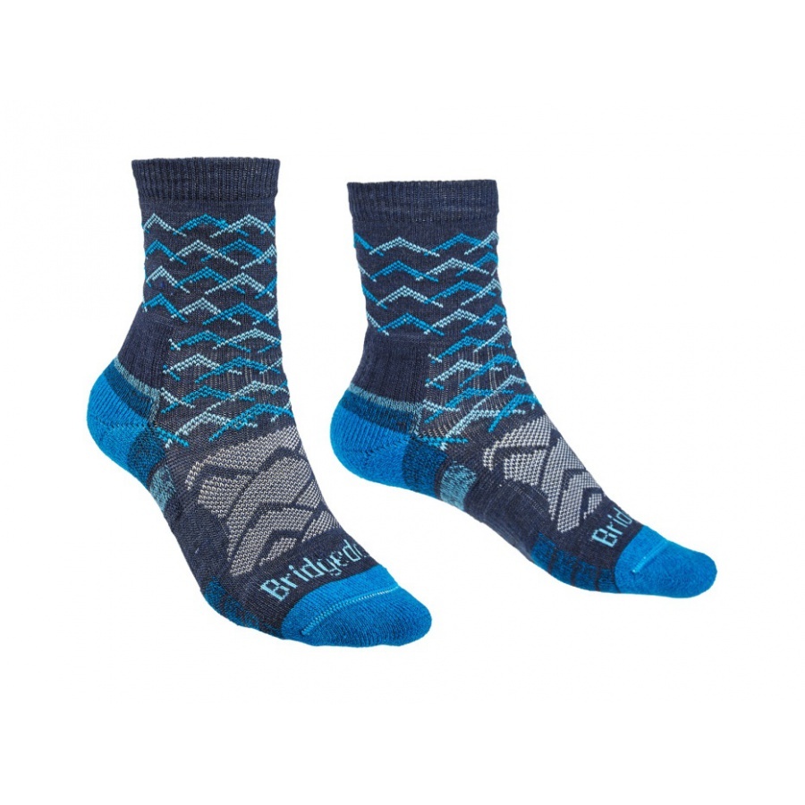 ponožky BRIDGEDALE HIKE LW MP ANKLE PATTERN WMN 119 DENIM/BLUE