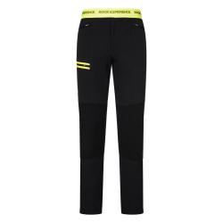 nohavice ROCK EXPERIENCE WILDE ORCHIDEE MAN PANT CAVIAR/SAFETY YELLOW