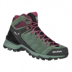 top�nky SALEWA WS ALP MATE MID WP DUCK GREEN/RHODODENDON