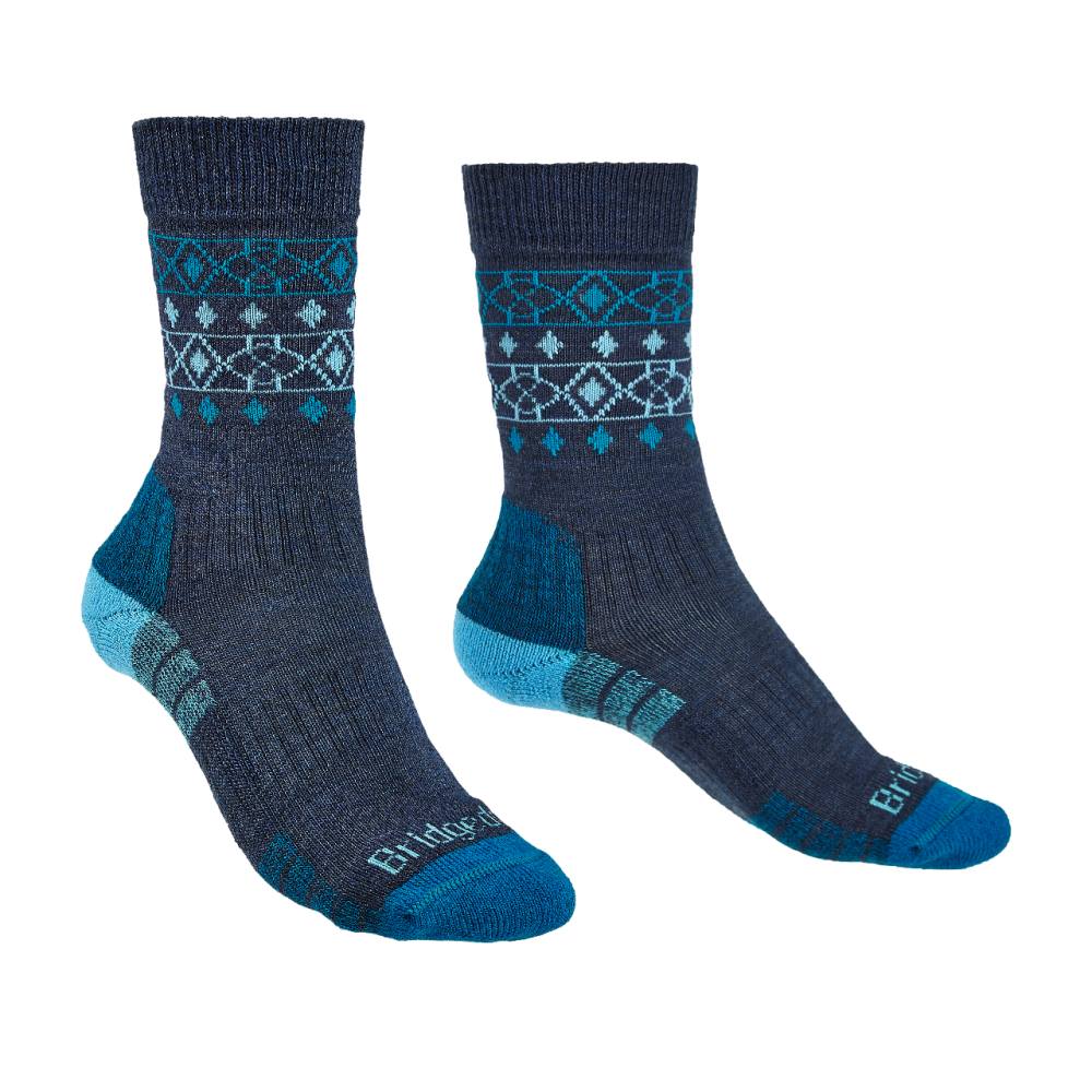 ponožky BRIDGEDALE HIKE LW MP BOOT PATTERN WMN 119 DENIM/BLUE